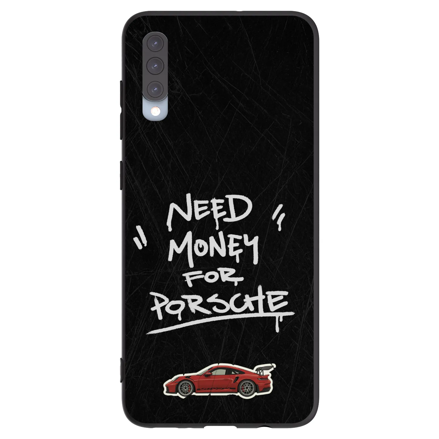 Picasee Samsung Galaxy A70 A705F Hülle - Schwarzes Silikon - Dark Racer