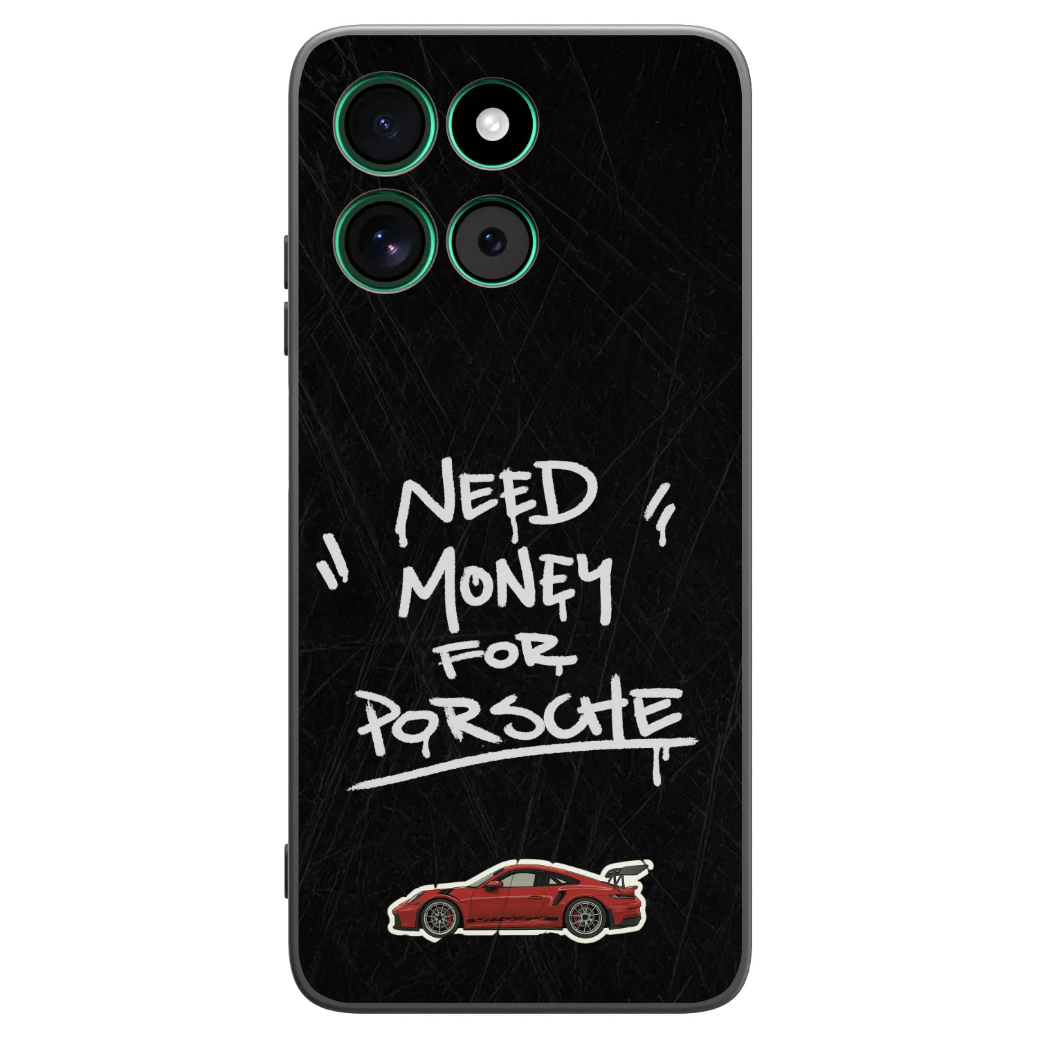 Picasee Motorola Moto G57 Power Hülle - Schwarzes Silikon - Dark Racer