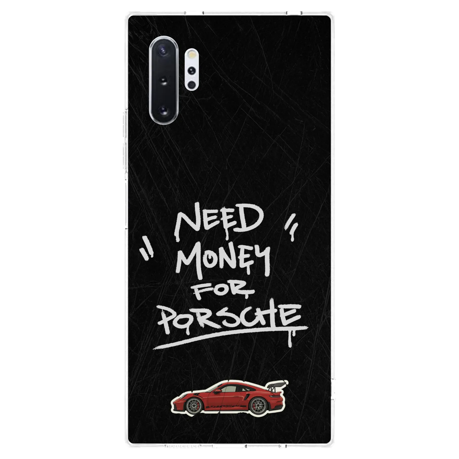 Picasee Samsung Galaxy Note 10+ N975F Hülle - Transparentes Silikon - Dark Racer