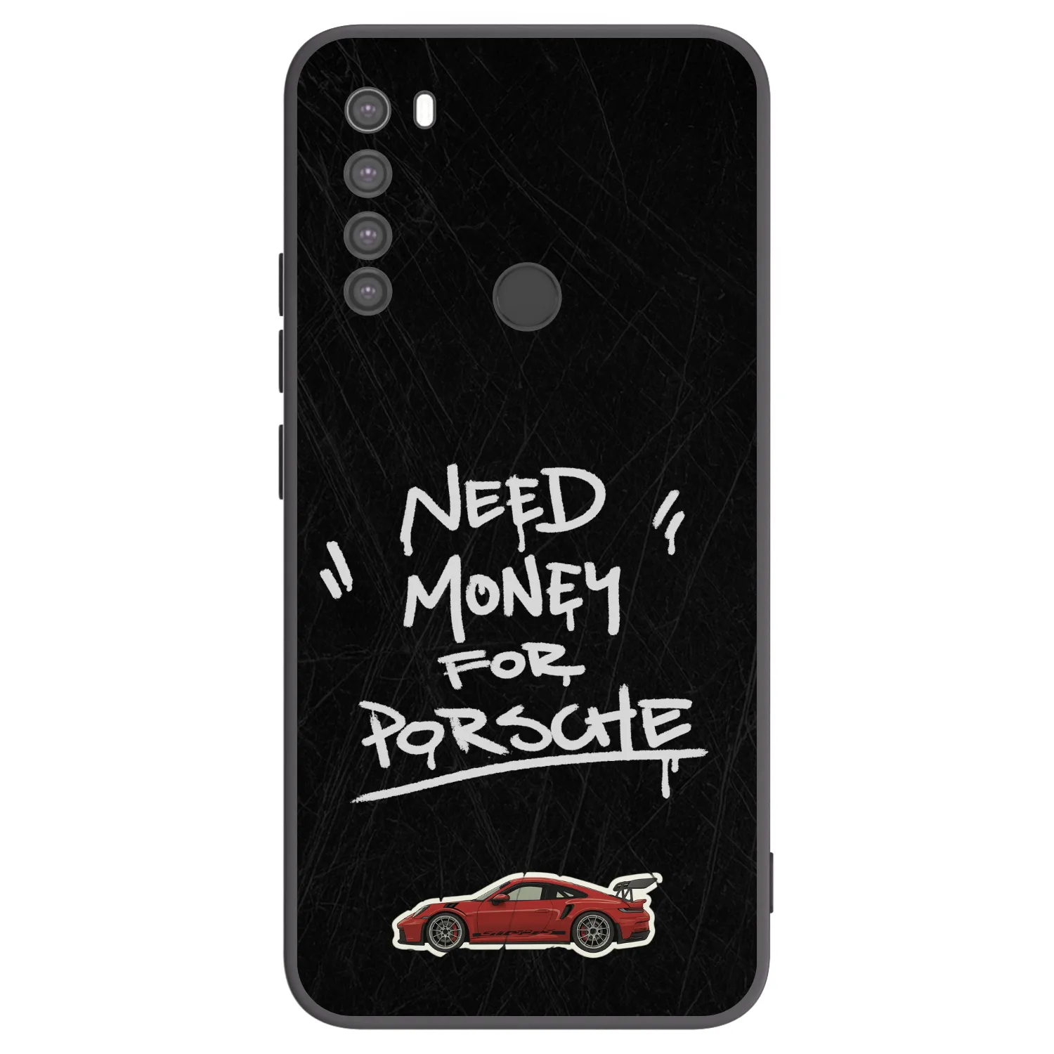 Picasee Xiaomi Redmi Note 8 Hülle - Schwarzes Silikon - Dark Racer