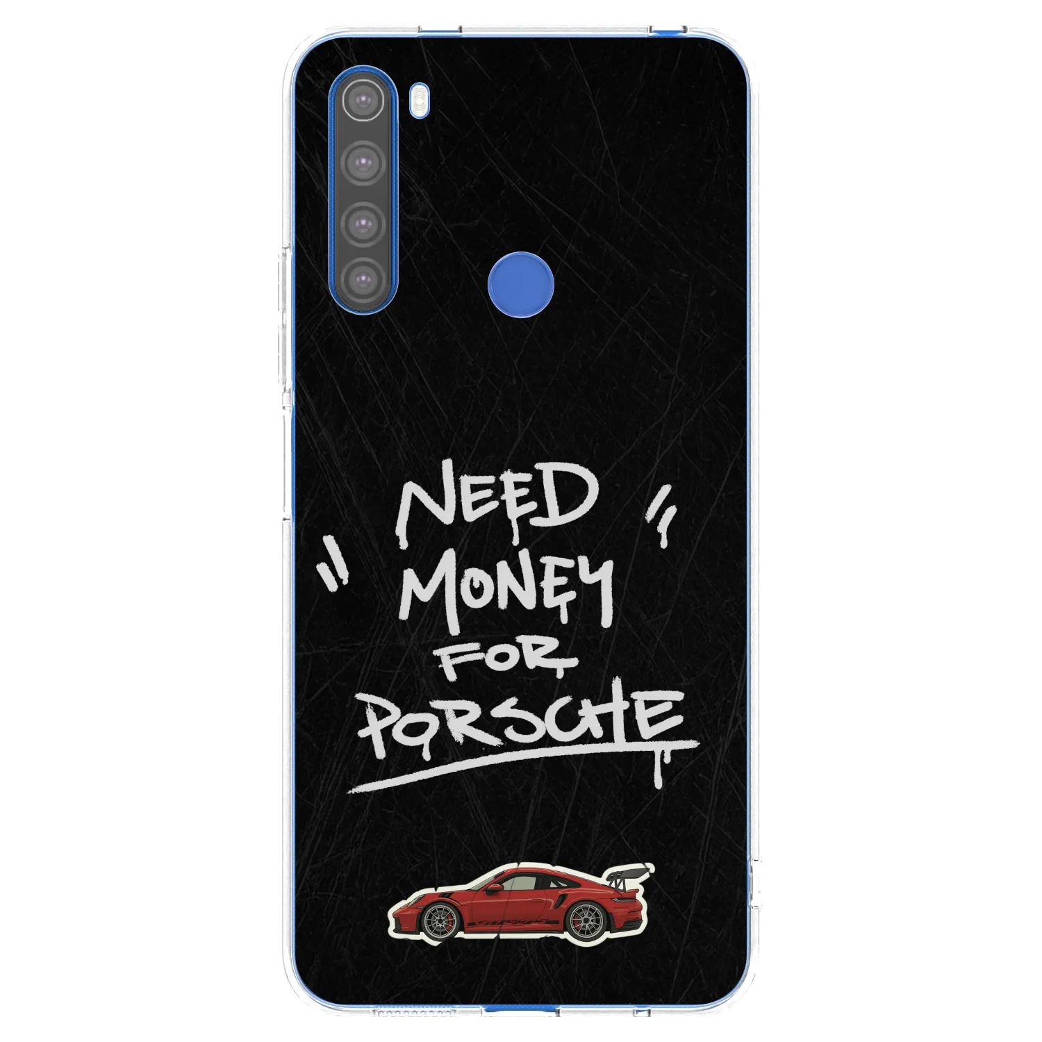 Picasee Xiaomi Redmi Note 8T Hülle - Transparentes Silikon - Dark Racer