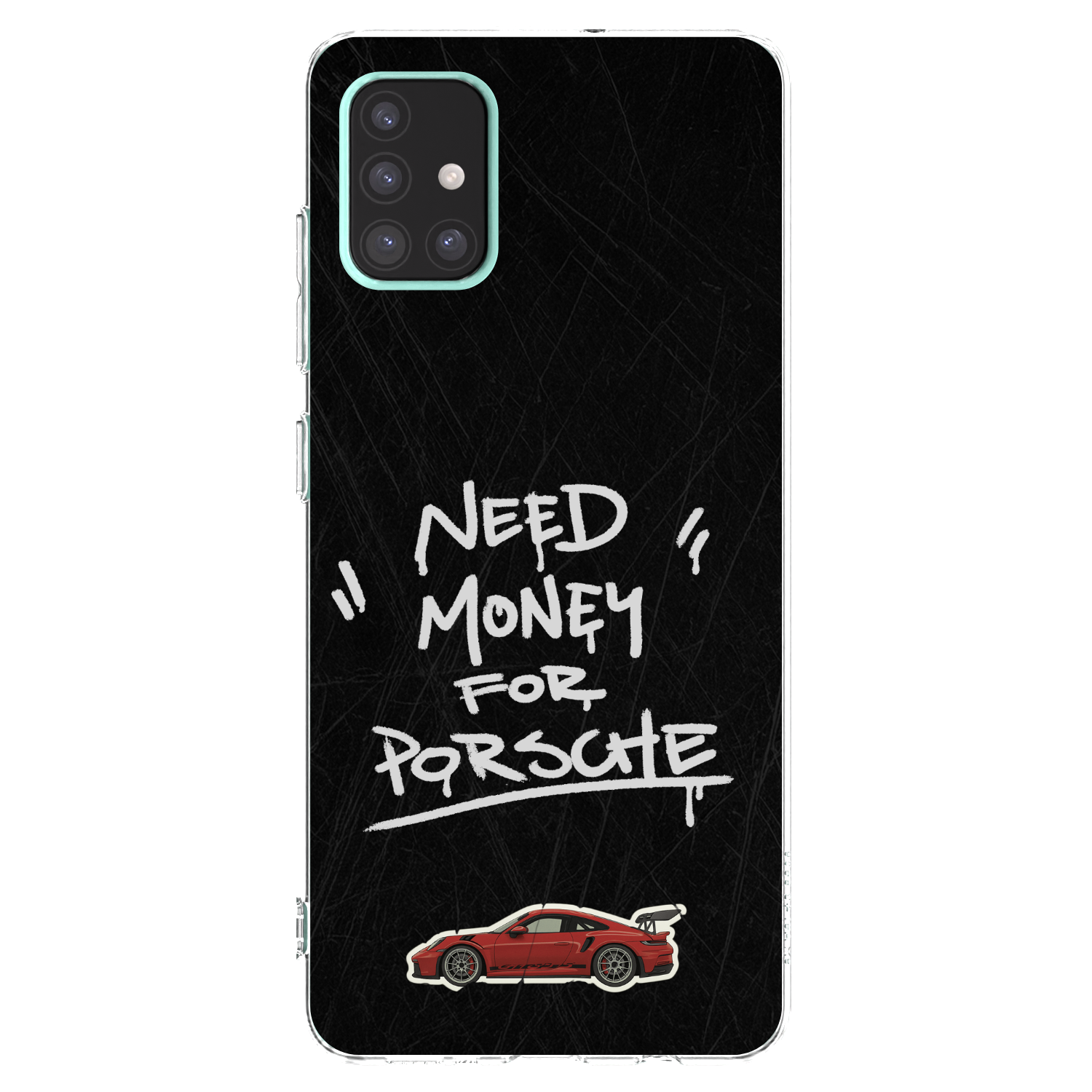Picasee Samsung Galaxy A51 A515F Hülle - Transparentes Silikon - Dark Racer