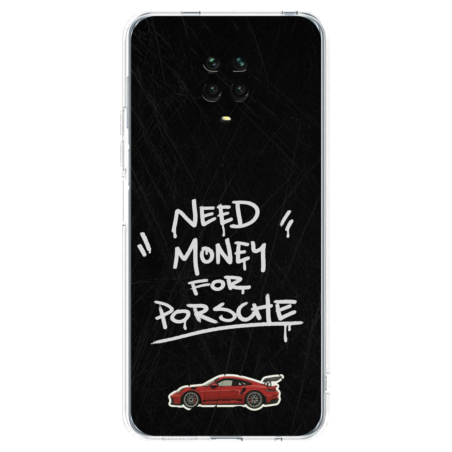 Picasee Xiaomi Redmi Note 9S Hülle - Transparentes Silikon - Dark Racer