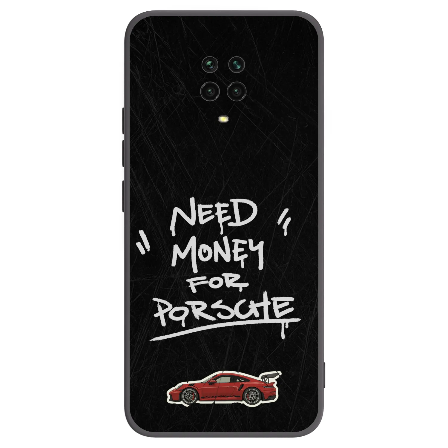 Picasee Xiaomi Redmi Note 9S Hülle - Schwarzes Silikon - Dark Racer