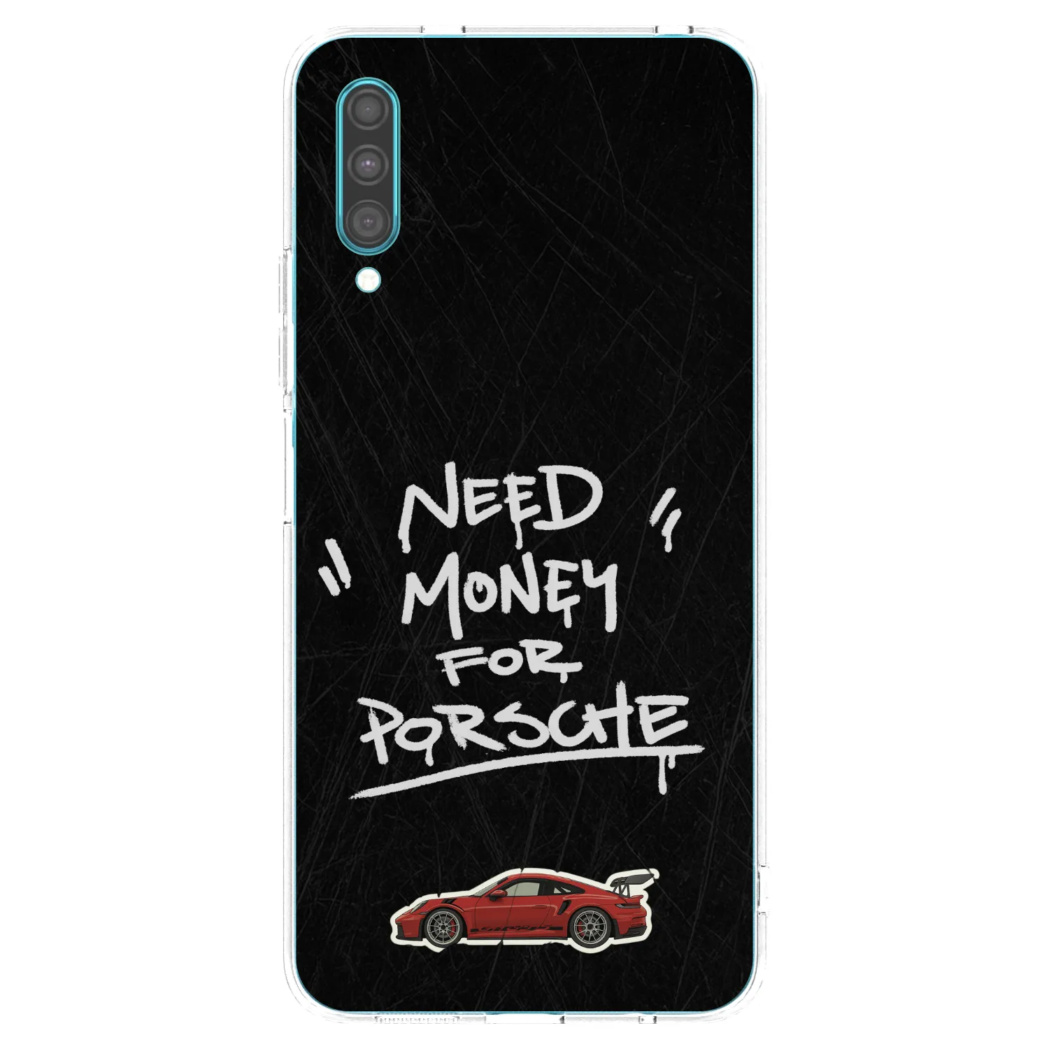 Picasee Samsung Galaxy A30s A307F Hülle - Transparentes Silikon - Dark Racer