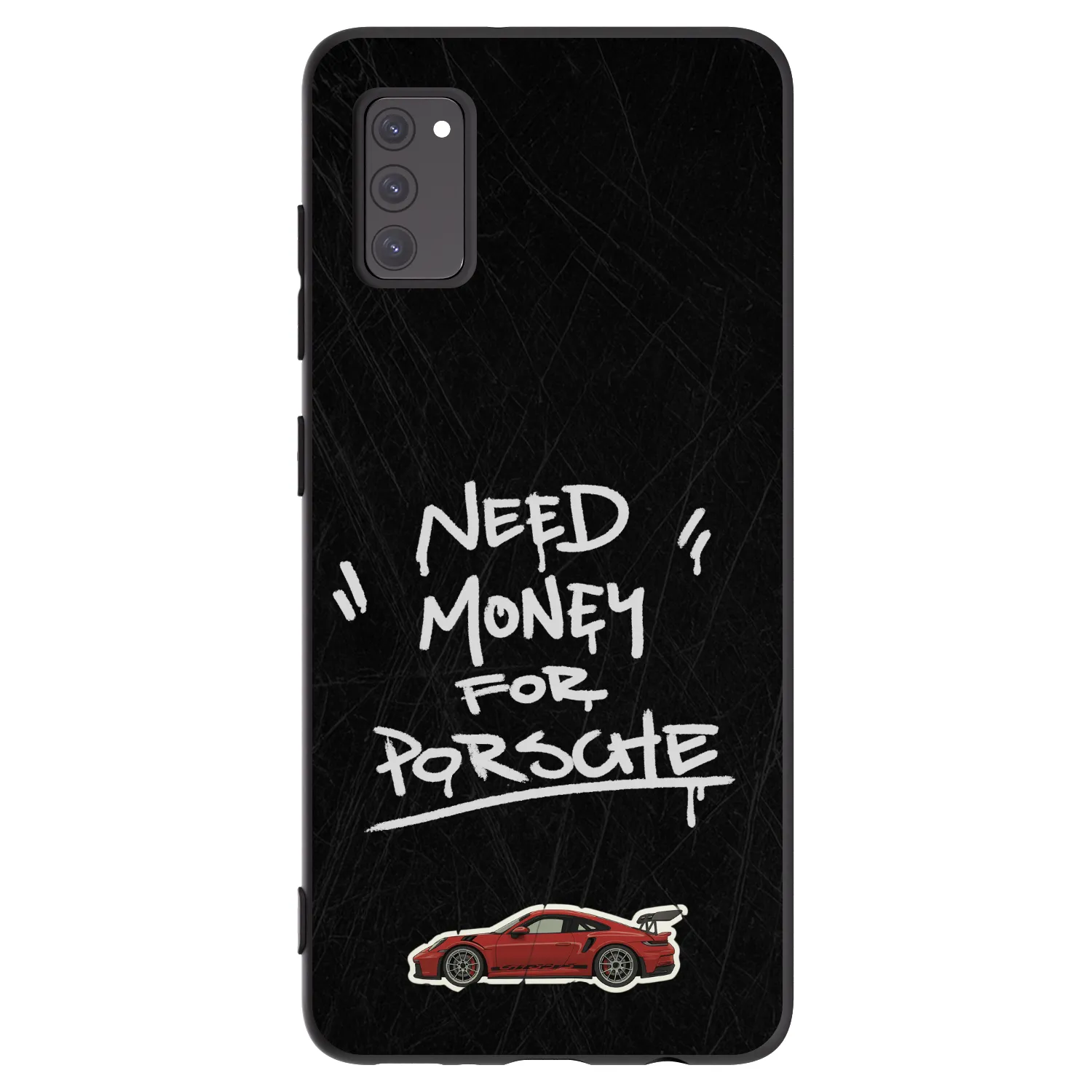 Picasee Samsung Galaxy A41 A415F Hülle - Schwarzes Silikon - Dark Racer