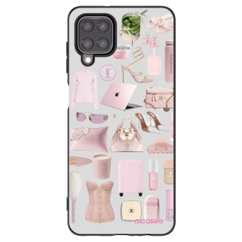 Picasee Samsung Galaxy A12 A125F Hülle - Schwarzes Silikon - Glam Babe