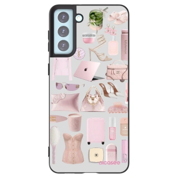 Picasee Samsung Galaxy S21+ 5G G996F Hülle - Schwarzes Silikon - Glam Babe