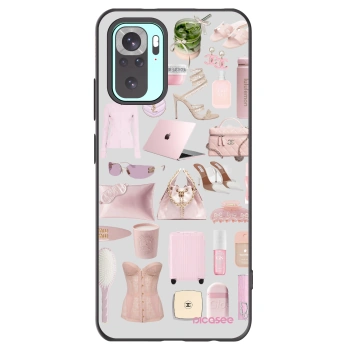 Picasee Xiaomi Redmi Note 10 Pro Hülle - Schwarzes Silikon - Glam Babe