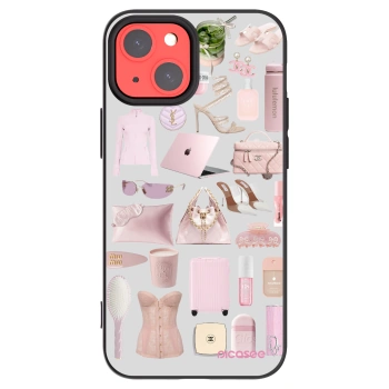 Picasee Apple iPhone 13 mini Hülle - Schwarzes Silikon - Glam Babe