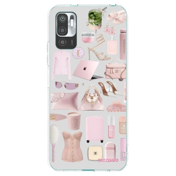 Picasee Xiaomi Redmi Note 10 5G Hülle - Transparentes Silikon - Glam Babe