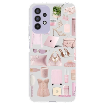 Picasee Samsung Galaxy A32 4G SM-A325F Hülle - Transparentes Silikon - Glam Babe