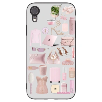 Picasee Apple iPhone XR Hülle - Schwarzes Silikon - Glam Babe