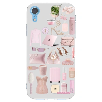 Picasee Apple iPhone XR Hülle - Transparentes Silikon - Glam Babe
