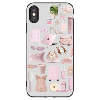 Picasee Apple iPhone XS Max Hülle - Schwarzes Silikon - Glam Babe
