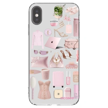 Picasee Apple iPhone XS Max Hülle - Transparentes Silikon - Glam Babe