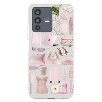 Picasee Vivo V23 5G Hülle - Transparentes Silikon - Glam Babe