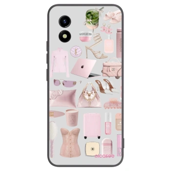 Picasee Vivo Y01 Hülle - Schwarzes Silikon - Glam Babe