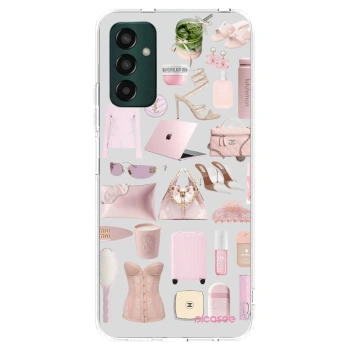 Picasee Samsung Galaxy M13 M135F Hülle - Transparentes Silikon - Glam Babe