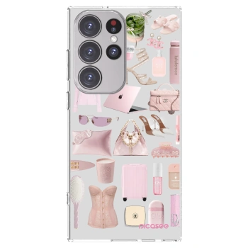 Picasee Samsung Galaxy S23 Ultra 5G Hülle - Transparentes Silikon - Glam Babe