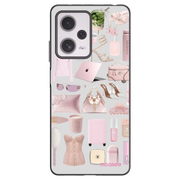 Picasee Xiaomi Redmi Note 12 Pro+ 5G Hülle - Schwarzes Silikon - Glam Babe
