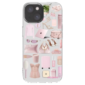 Picasee Apple iPhone 15 Hülle - Transparentes Silikon - Glam Babe