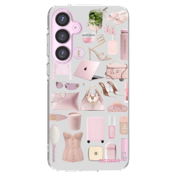 Picasee Samsung Galaxy A55 5G A556B Hülle - Transparentes Silikon - Glam Babe