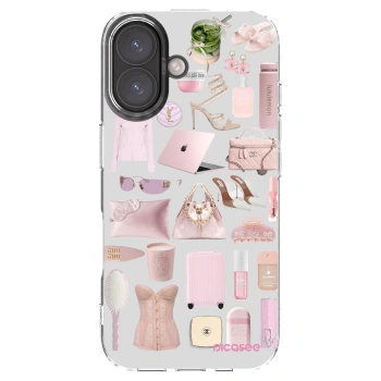 Picasee Apple iPhone 16 Hülle - Transparentes Silikon - Glam Babe