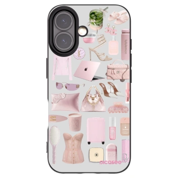Picasee Apple iPhone 16 Hülle - Schwarzes Silikon - Glam Babe