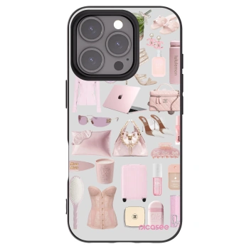 Picasee Apple iPhone 16 Pro Hülle - Schwarzes Silikon - Glam Babe