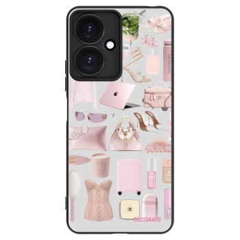 Picasee Xiaomi Redmi 13C 5G Hülle - Schwarzes Silikon - Glam Babe