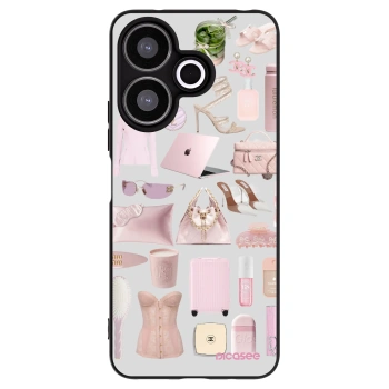 Picasee Xiaomi Redmi 13 4G Hülle - Schwarzes Silikon - Glam Babe