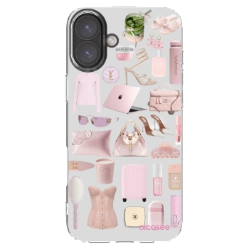 Picasee Apple iPhone 16 Plus Hülle - Transparentes Silikon - Glam Babe