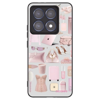 Picasee Xiaomi 14T Pro Hülle - Schwarzes Silikon - Glam Babe