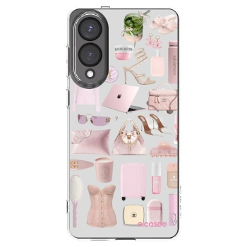 Picasee Samsung Galaxy S25 Edge 5G Hülle - Transparentes Silikon - Glam Babe