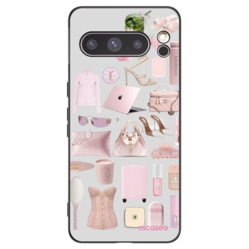 Picasee Google Pixel 8 Pro Hülle - Schwarzes Silikon - Glam Babe