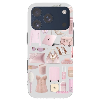 Picasee Apple iPhone 17 Pro Hülle - Transparentes Silikon - Glam Babe
