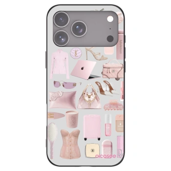Picasee Apple iPhone 17 Pro Max Hülle - Schwarzes Silikon - Glam Babe