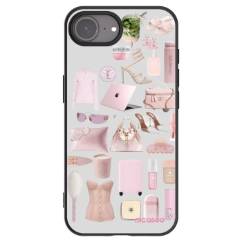 Picasee Apple iPhone 17e Hülle - Schwarzes Silikon - Glam Babe
