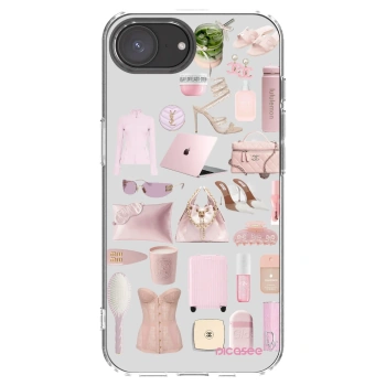 Picasee Apple iPhone 17e Hülle - Transparentes Silikon - Glam Babe