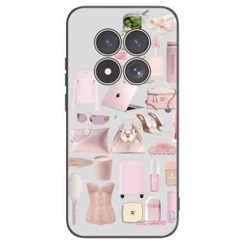 Picasee Xiaomi Redmi Note 15 Pro 5G Hülle - Schwarzes Silikon - Glam Babe