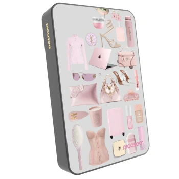 Picasee Powerbank mit MagSafe 10 000 mAh Grau - Glam Babe