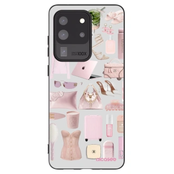 Picasee Samsung Galaxy S20 Ultra 5G G988F Hülle - Schwarzes Silikon - Glam Babe