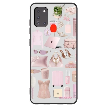 Picasee Samsung Galaxy A21s Hülle - Schwarzes Silikon - Glam Babe