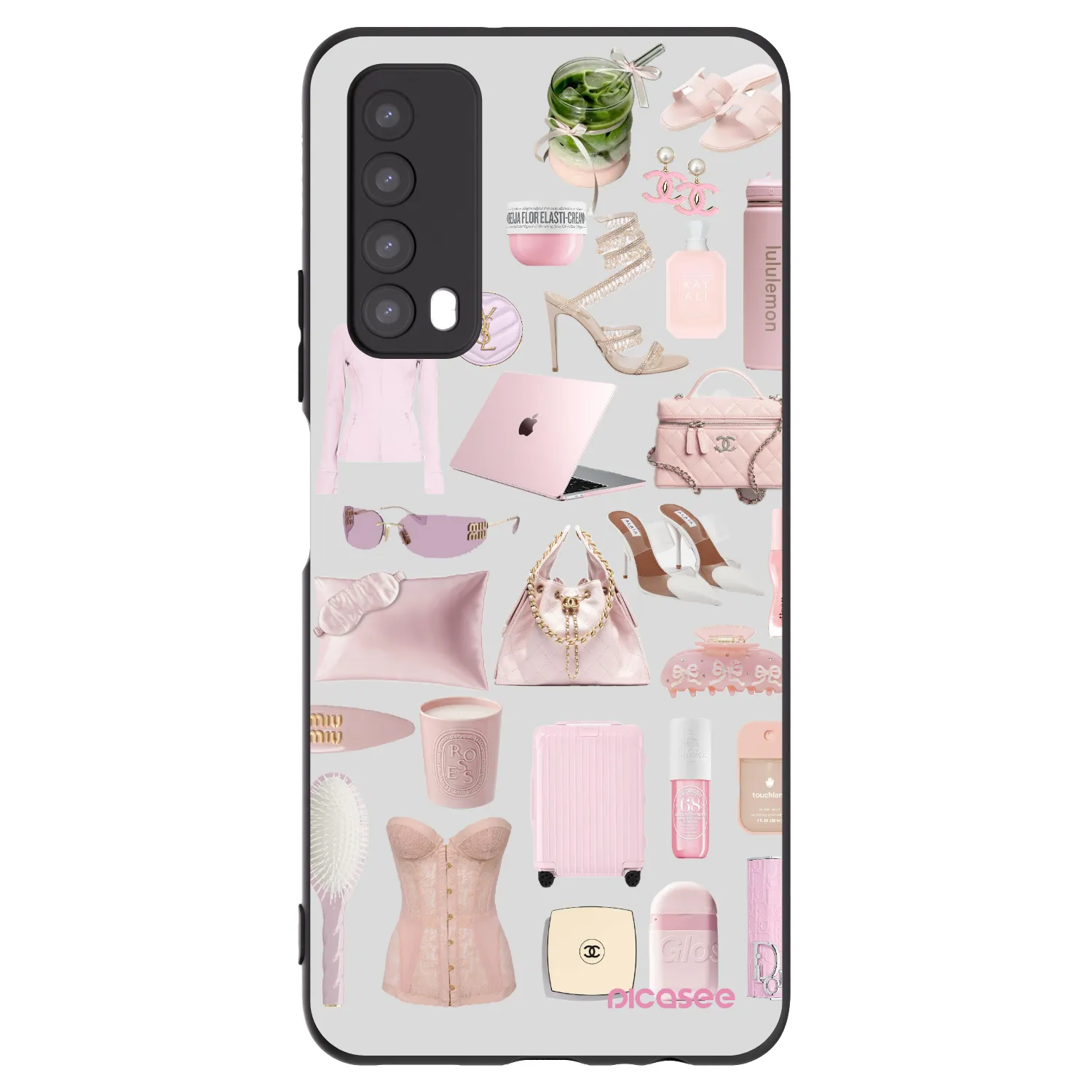Picasee Huawei P Smart 2021 Hülle - Schwarzes Silikon - Glam Babe