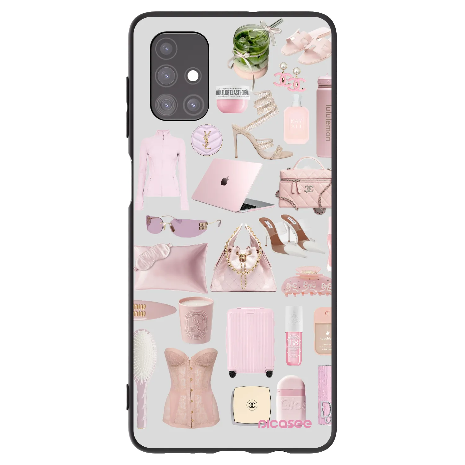 Picasee Samsung Galaxy M51 M515F Hülle - Schwarzes Silikon - Glam Babe