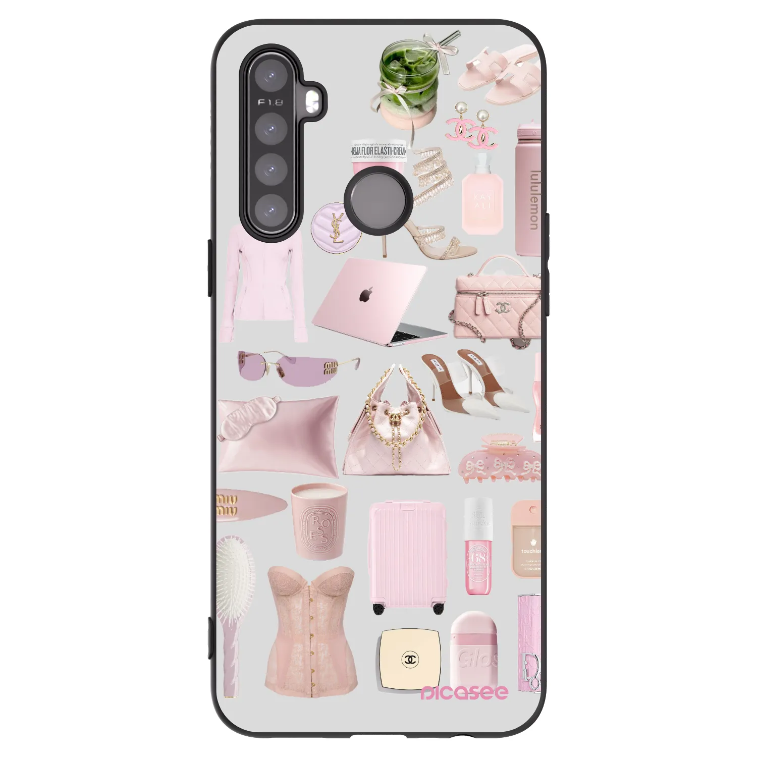 Picasee Realme 6i Hülle - Schwarzes Silikon - Glam Babe