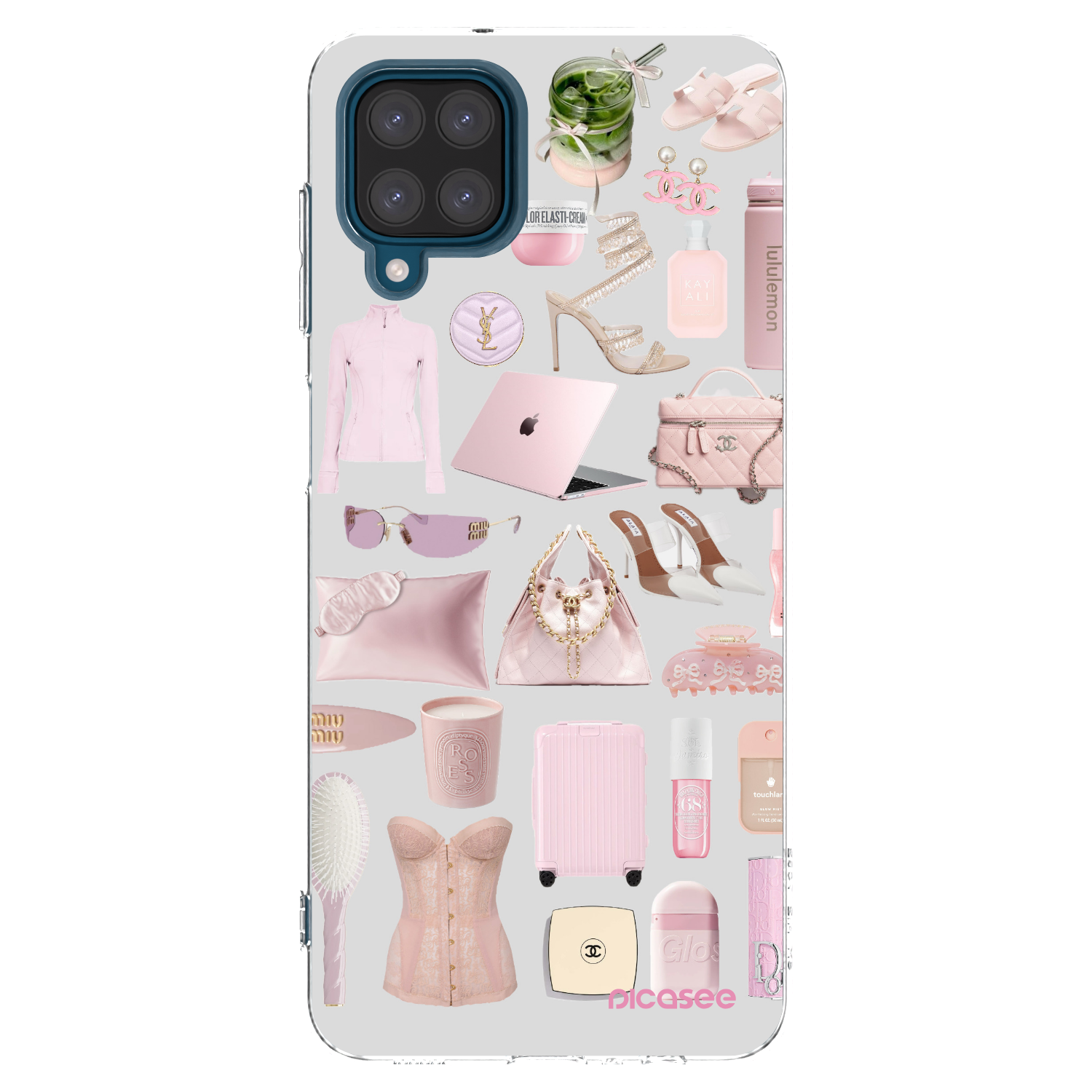 Picasee Samsung Galaxy A12 A125F Hülle - Transparentes Silikon - Glam Babe