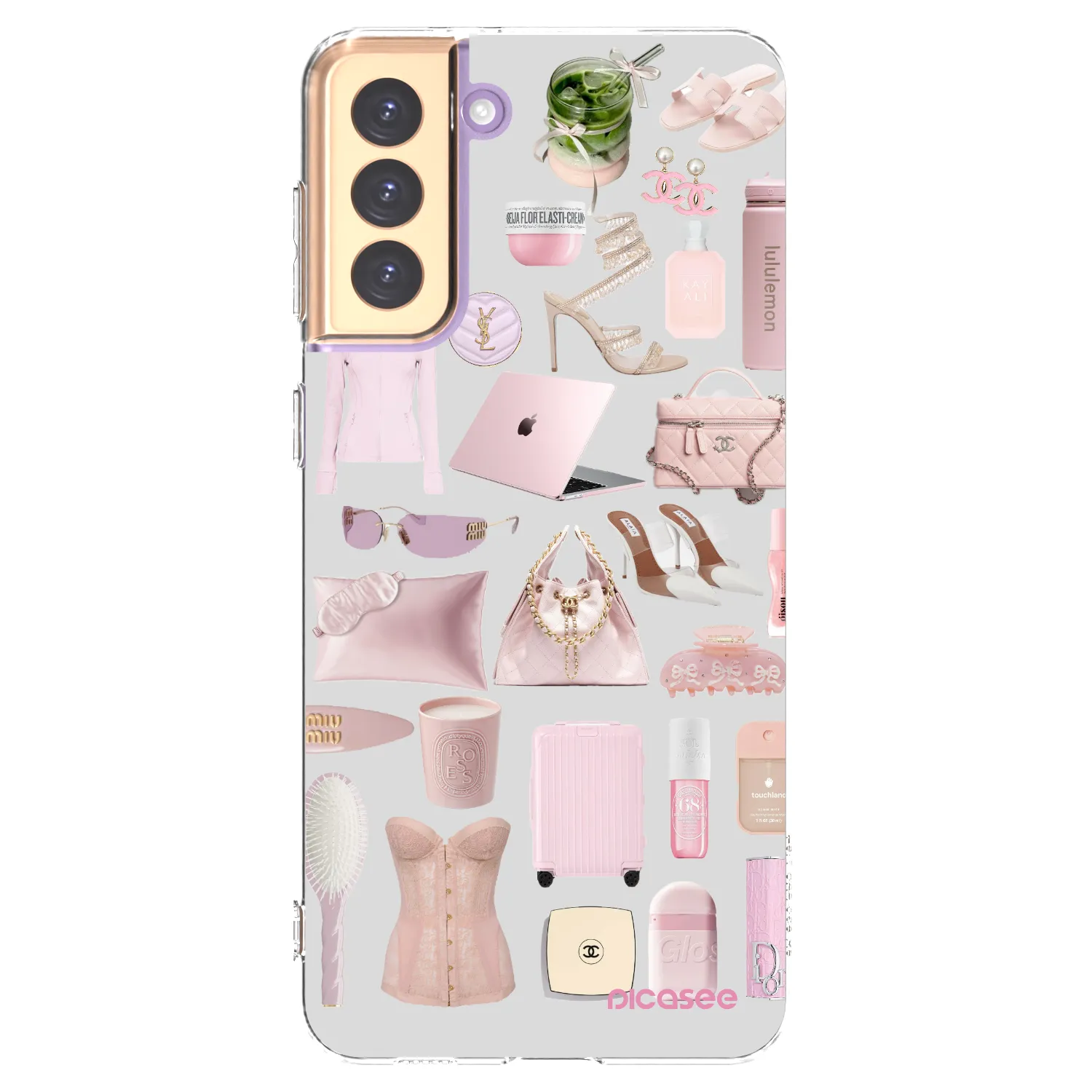 Picasee Samsung Galaxy S21+ 5G G996F Hülle - Transparentes Silikon - Glam Babe