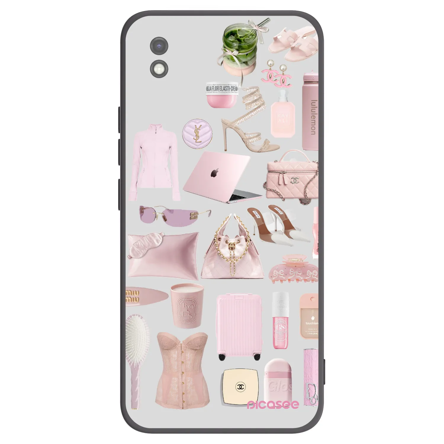Picasee Xiaomi Redmi 9AT Hülle - Schwarzes Silikon - Glam Babe